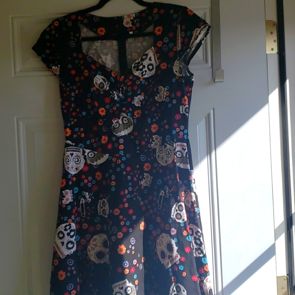 Sugar skull swing dress